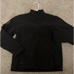 LYFT 1K Rides Men's Soft Shell Jacket Full Zipper Lined Black Size XL